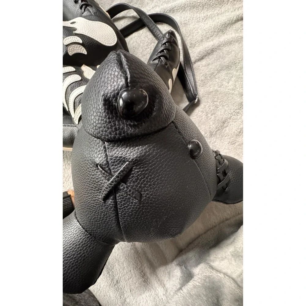 DOLLS KILL DEADY TEDDY STUFFED BEAR BACKPACK SKELETON GOTH PUNK 24